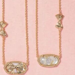 Kendra Scott Gold and love shack fancy new in pouch blue